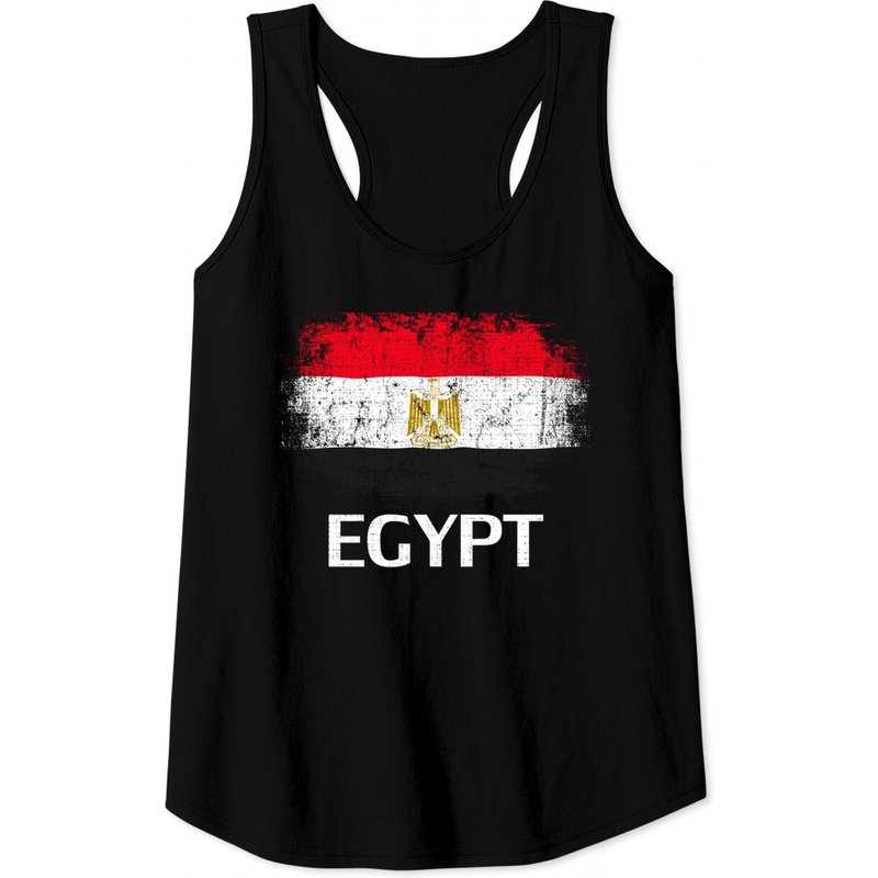 Vintage Egypt Flag Pullover Tank Tops — T-shirts pour hommes