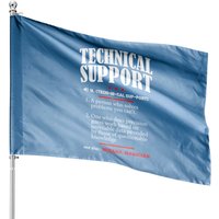Tech Support Definition Funny Engineer Computer Nerd Gift Pullover House Flags
