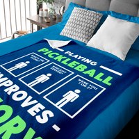 Playing Pickleball Improves Memory Dink Player Baby Blankets — Couvertures pour bébé