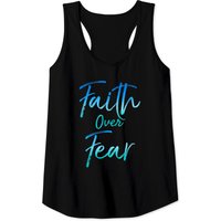 Faith Over Fear Tank Tops Vintage Inspirational Bold Christian — T-shirts pour hommes