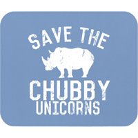 Save The Chubby Unicorns Fat Rhino Vintage Mouse Pads
