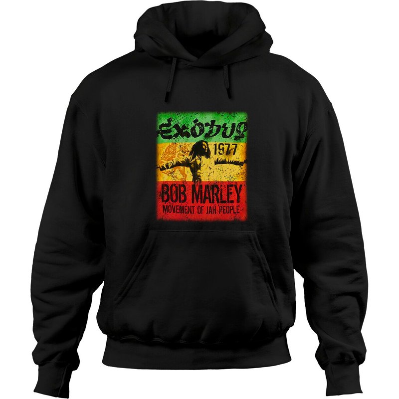Bob Marley Unisex Hoodies: Movement — Mens Hoodies