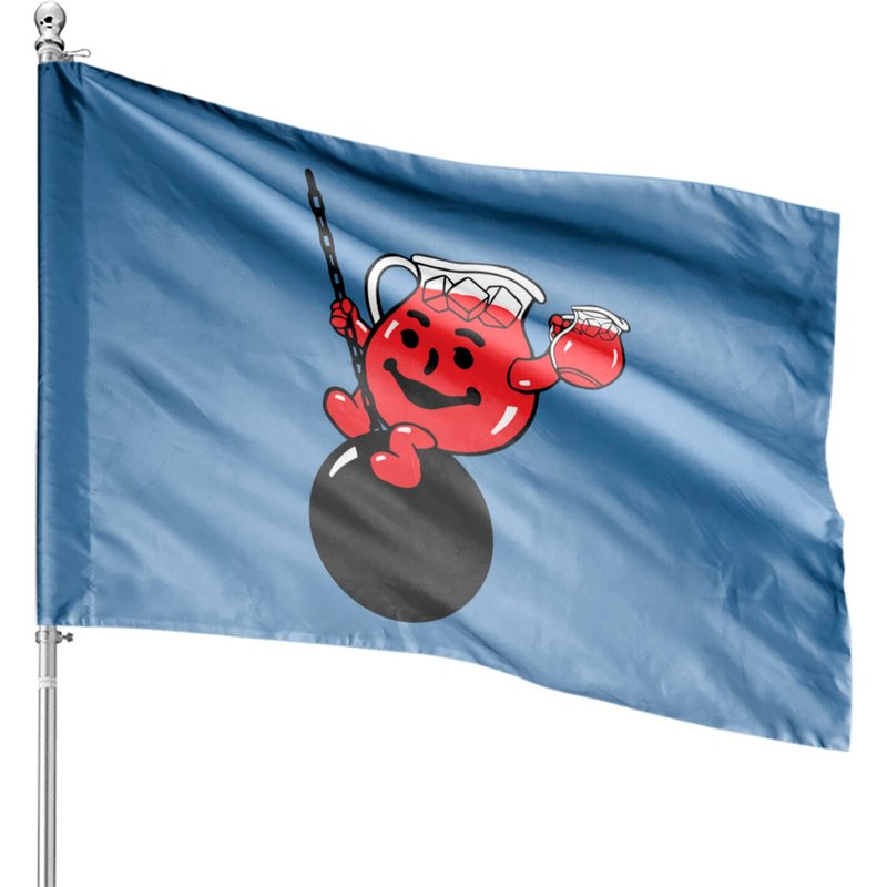 Kool Aid Man- Wrecking Ball (no Text) - Kool Aid Man - House Flags — Decorative Flags