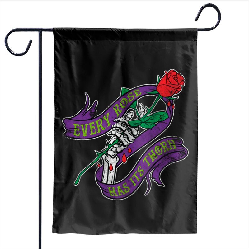 Every Rose Has Its Thorn - Poison - Garden Flags — Drapeaux décoratifs