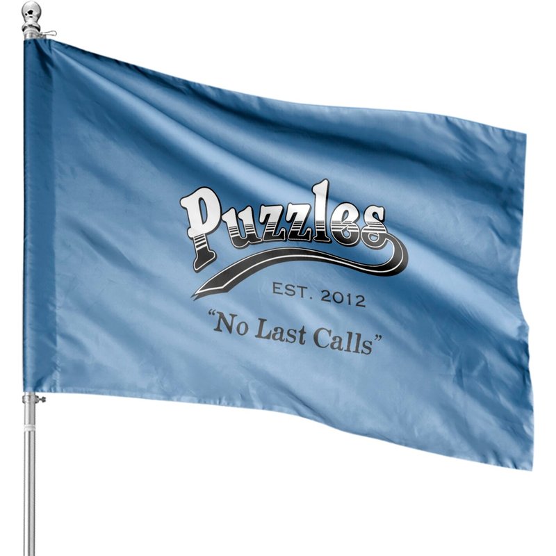 Puzzles Bar No Last Calls House Flags — Drapeaux décoratifs