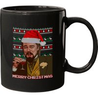 Leonardo Dicaprio Django Laughing Ugly Christmas Sweater Mug — Tasses et gobelets