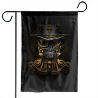 Steampunk Skull - Steampunk - Garden Flags — Drapeaux décoratifs