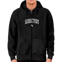 Georgetown Washington Icon Vintage City Zip Hoodies — Sweats à capuche pour hommes
