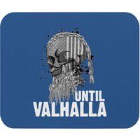 Until Valhalla Viking Us Flag Vintage Til Valhalla Mouse Pads