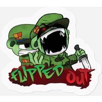 Fnf Htf Flippy Vs Fliqpy Graffiti - Flippy - Stickers — Autocollants et stickers