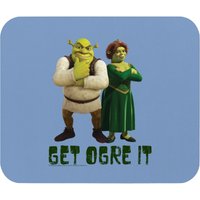 Shrek Fiona & Shrek Get Ogre It Text Poster Mouse Pads