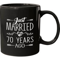 70th Wedding Anniversary 70 Years Marriage Matching Mugs — Mugs & Tumblers