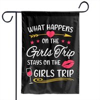 Girls Trip Garden Flags - Fun Decor For Your Yard — Drapeaux décoratifs