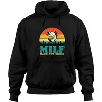 Milf Man I Love Fishing Funny Saying Fishing Lovers Vintage Hoodies