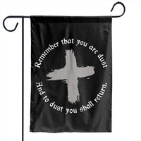 Ash Wednesday Remember That You Are Dust Cross Catholic Lent Garden Flags