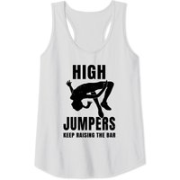 Womens High Jump Bar Pun Girl Athlete Gift - Womens High Jump - Tank Tops