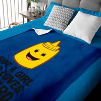 Mustard Bottle Baby Blankets Just A Girl Who Loves Mustard — Couvertures pour bébé