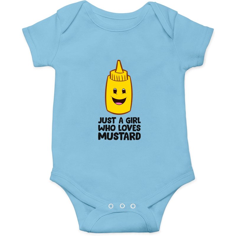 Mustard Bottle Onesies Just A Girl Who Loves Mustard — Bodys bébé