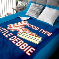 Blood Type Little Debbie Christmas Cake Funny Baby Blankets Baby Blankets
