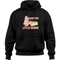 Blood Type Little Debbie Christmas Cake Funny Hoodies Hoodies — Sweats à capuche pour hommes