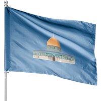 Aqsa Dome Of The Rock Funny Islamic Shahada House Flags — Decorative Flags