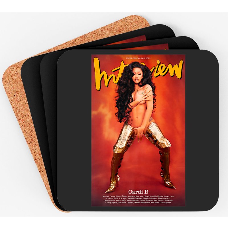 March 2021 Cover Cardi B Coasters — Sous-verres et napperons