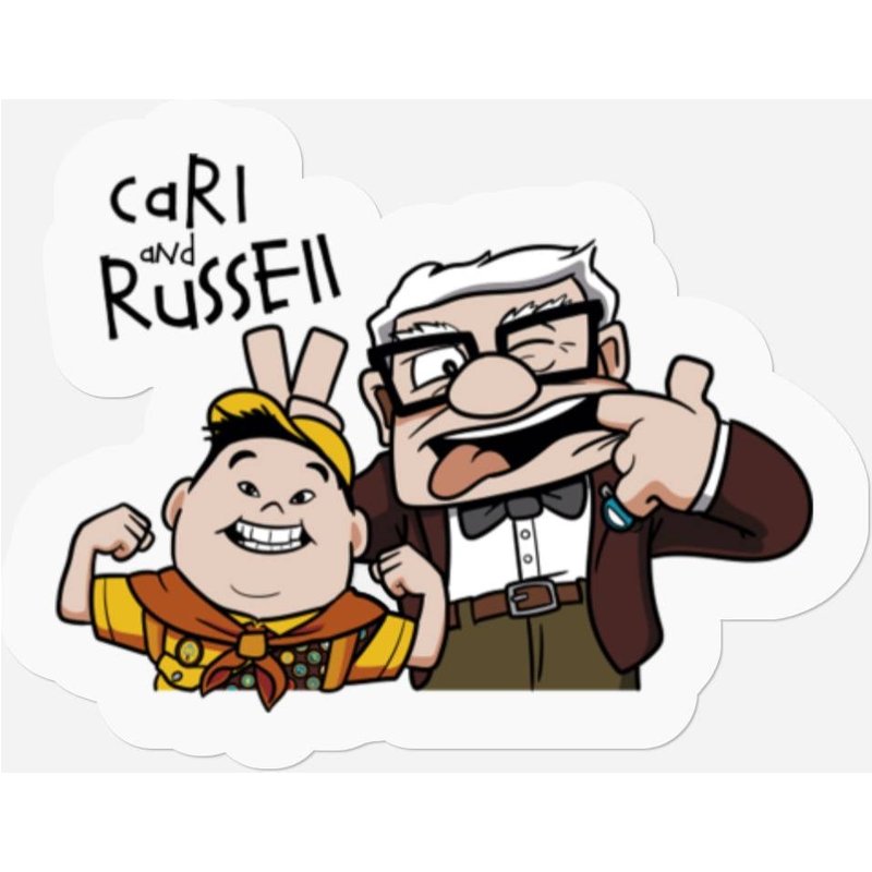 Carl And Russell - Up - Stickers — Autocollants et stickers