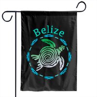 Belize Garden Flags Vintage Tribal Turtle Gift Garden Flags — Decorative Flags