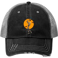 Golfing Skeleton Halloween Golf Trucker Hats — Casquette de baseball