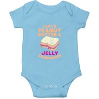 Funny Sandwich Gift, Peanut Butter And Jelly Sandwich Onesies — Bodys bébé
