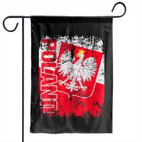 Poland Flag Vintage Distressed Garden Flags — Drapeaux décoratifs