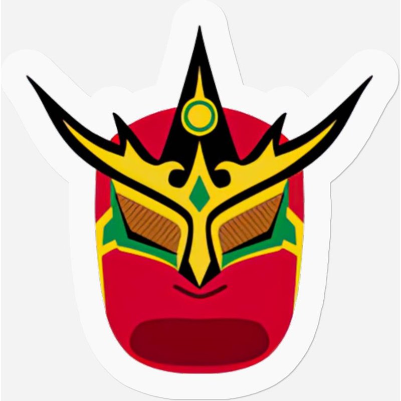 Juventud Guerrera Mask - Pro Wrestling - Stickers — Autocollants et stickers