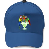Parrots Drinking Margarita Hawaiian Baseball Caps Vacation Birds Baseball Caps