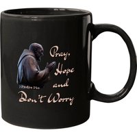 Catholic Saint Padre Pio Quote Pray, Hope, And Don't Worry. Mugs — Tasses et gobelets