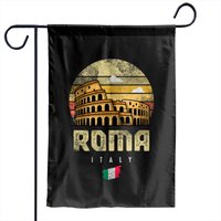 Rome Italy Colosseum Souvenir Garden Flags — Decorative Flags