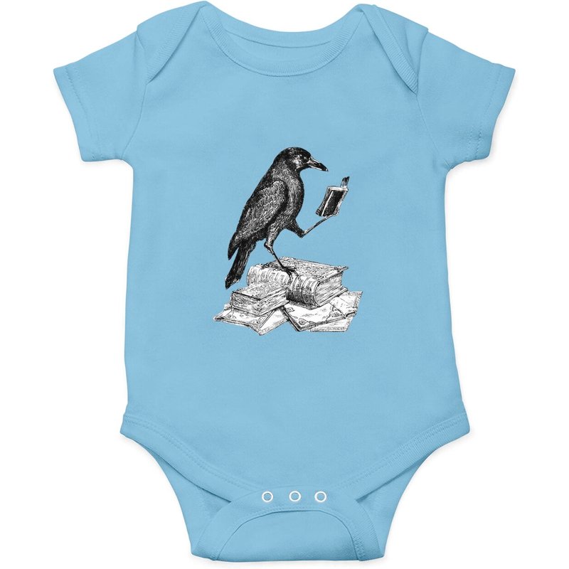 Crow With Book - Crow - Onesies — Baby Onesies