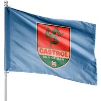 Isle Of Man Tt Shield Vintage As Hell - Isle Of Man Tt Races - House Flags