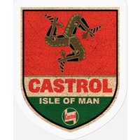 Isle Of Man Tt Shield Vintage As Hell - Isle Of Man Tt Races - Stickers — Autocollants et stickers