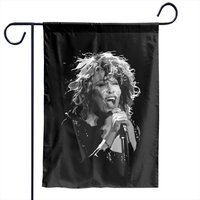 Turner B/w - Tina Turner - Garden Flags — Decorative Flags