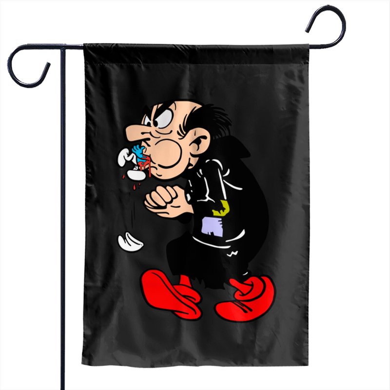 Gargamel Gets A Smurf - Gargamel - Garden Flags — Drapeaux décoratifs