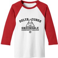 Greendale Delta Cubes Fraternity (dark Print) - Community - Baseball Tees