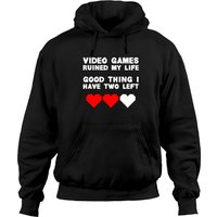 Funny Video Games Ruined My Life Gamers Mmo Rpg Hoodies