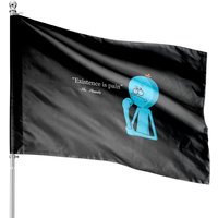 Existence Is Pain - Mr Meeseeks - Mr Meeseeks - House Flags — Drapeaux décoratifs