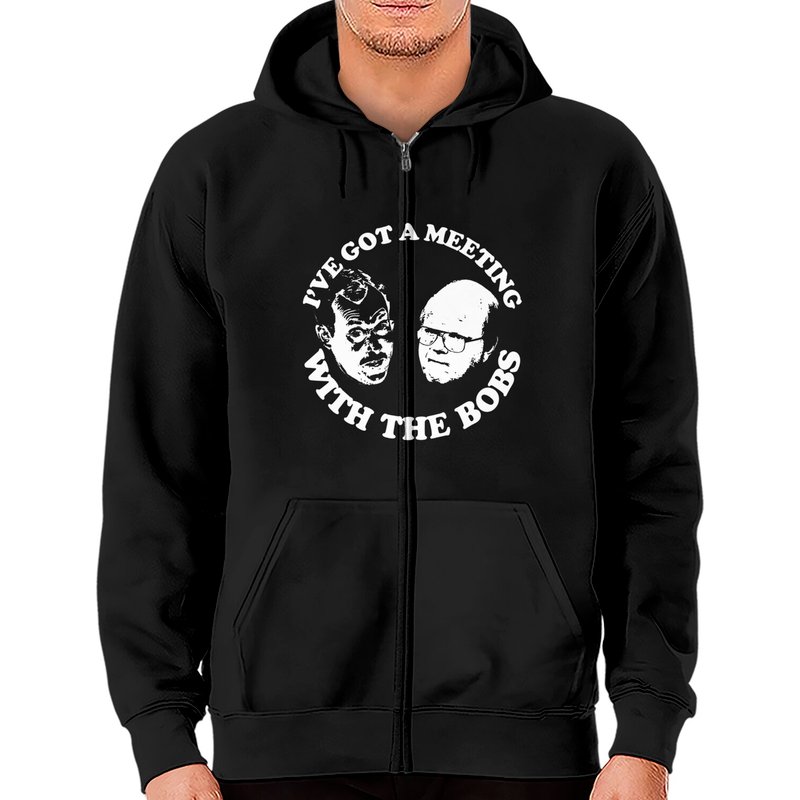 Meeting With The Bobs - Office Space - Zip Hoodies — Sweats à capuche pour hommes