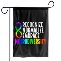 Neurodiversity Rainbow Infinity Garden Flags