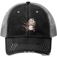 Opossum Playing The Banjo - Possum Trucker Hats