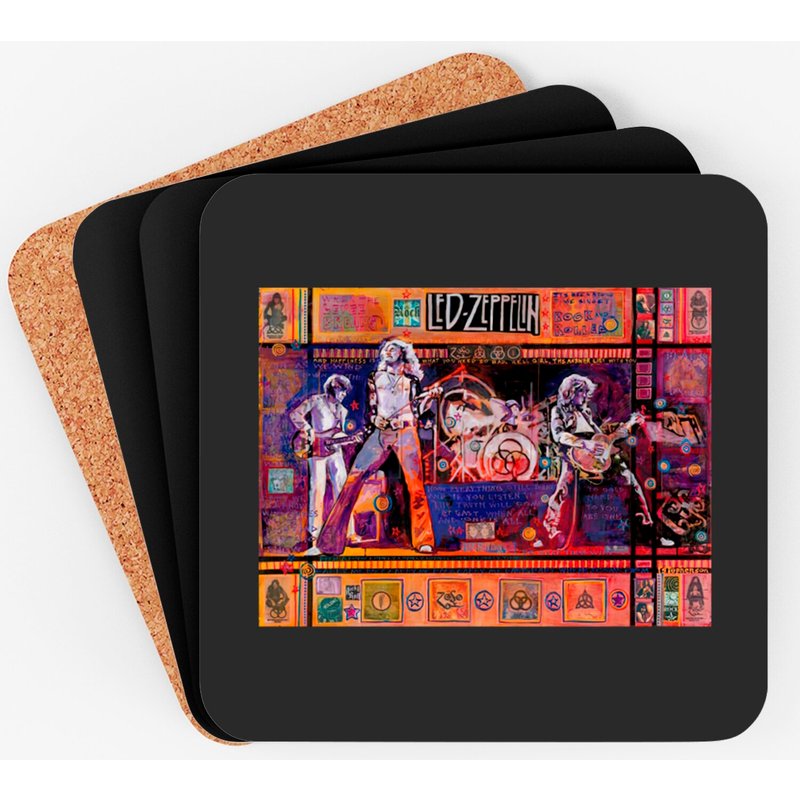 Rock And Roll Lz - Rock And Roll Clothing - Coasters — Coasters & Placemats