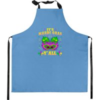 It's Mardi Gras Y'all Costume Kitchen Aprons — Tabliers de cuisine