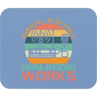 Vintage When All Else Fails Ham Radio Works Amateur Radio Mouse Pads — Tapis de souris et sous-mains