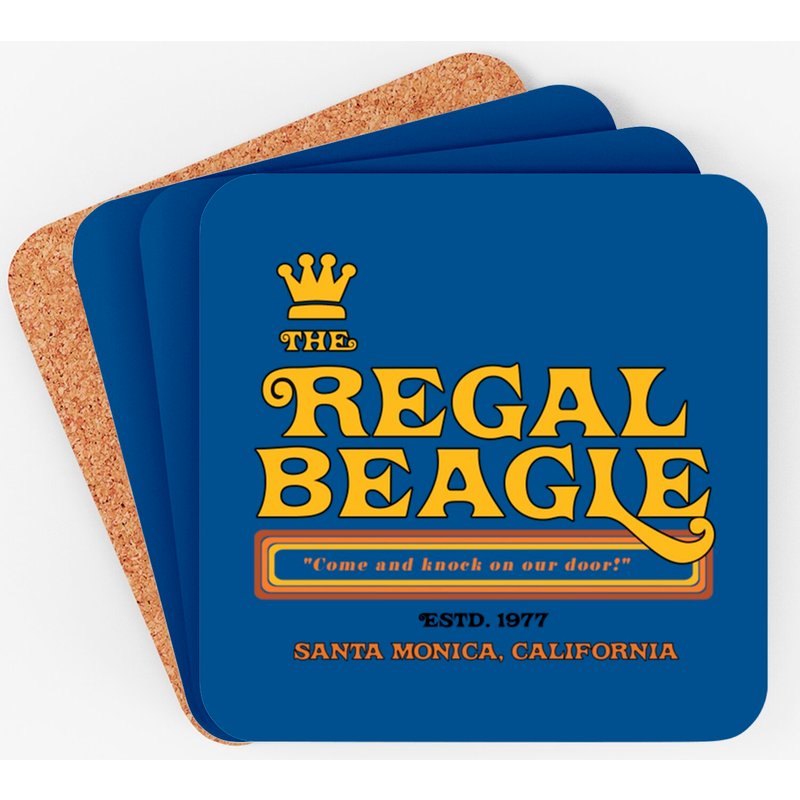 The Regal Beagle - Threes Company - Coasters — Sous-verres et napperons